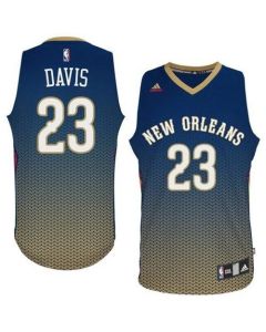Pelicans #23 Anthony Davis Navy Resonate Fashion Swingman Stitched NBA Jersey