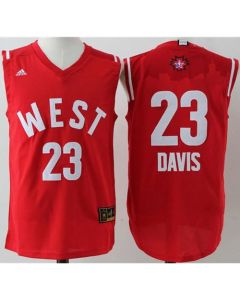 Pelicans #23 Anthony Davis Red 2016 All Star Stitched NBA Jersey