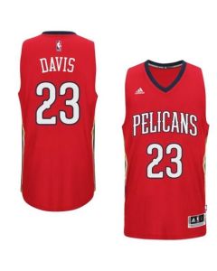 Pelicans #23 Anthony Davis Red Alternate Stitched NBA Jersey