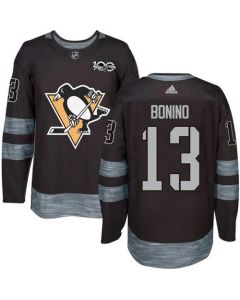 Penguins #13 Nick Bonino Black 1917-2017 100th Anniversary Stitched NHL Jersey