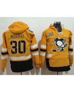 Penguins #30 Matt Murray Gold Sawyer Hooded Sweatshirt 2017 Stadium Series Stitched NHL Jersey