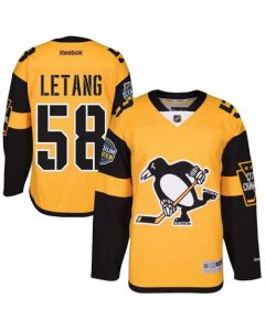 Penguins #58 Kris Letang Gold 2017 Stadium Series Stitched Youth NHL Jersey