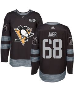 Penguins #68 Jaromir Jagr Black 1917-2017 100th Anniversary Stitched NHL Jersey