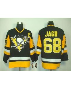 Penguins #68 Jaromir Jagr Black CCM Throwback Stitched NHL Jersey