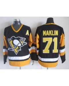 Penguins #71 Evgeni Malkin Black CCM Throwback Stitched NHL Jersey