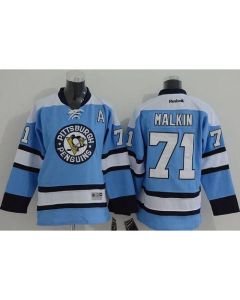 Penguins #71 Evgeni Malkin Blue Stitched Youth NHL Jersey
