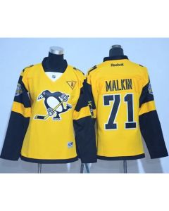 Penguins #71 Evgeni Malkin Gold 2017 Stadium Series Women's Stitched NHL Jersey
