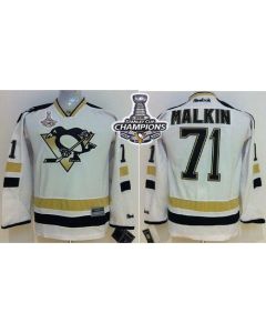 Penguins #71 Evgeni Malkin White 2014 Stadium Series 2016 Stanley Cup Champions Stitched Youth NHL Jersey