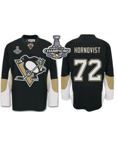Penguins #72 Patric Hornqvist Black Home 2016 Stanley Cup Champions Stitched NHL Jersey
