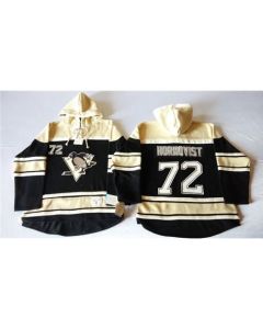 Penguins #72 Patric Hornqvist Black Sawyer Hooded Sweatshirt Stitched NHL Jersey