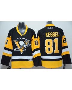 Penguins #81 Phil Kessel Black Alternate Stitched Youth NHL Jersey