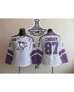 Penguins #87 Sidney Crosby 2016 Stanley Cup Champions Women's Thanksgiving Edition Stitched NHL Jersey