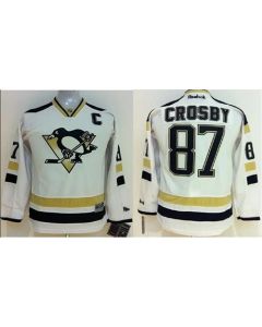 Penguins #87 Sidney Crosby White 2014 Stadium Series Stitched Youth NHL Jersey