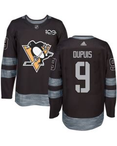 Penguins #9 Pascal Dupuis Black 1917-2017 100th Anniversary Stitched NHL Jersey