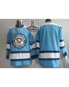 Penguins Blank Blue 2016 Stanley Cup Champions Stitched NHL Jersey
