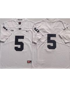 Penn State Nittany Lions #5 White Stitched Jersey