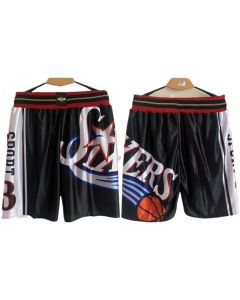 Philadelphia 76ers Black Shorts (Run Small)