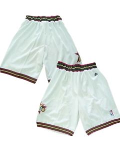 Philadelphia 76ers White NBA Shorts