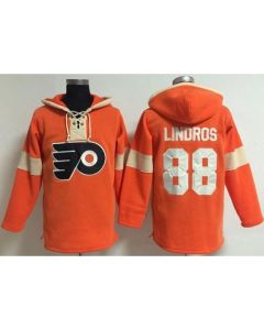 Philadelphia Flyers #88 Eric Lindros Orange Pullover NHL Hoodie