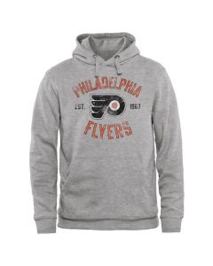 Philadelphia Flyers Heritage Pullover Hoodie Ash