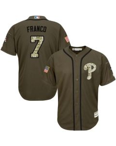 Phillies #25 Jim Thome Green Cool Base Stitched MLB Jersey (Style 2)