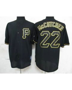 Pirates #22 Andrew McCutchen Black Fashion Stitched MLB Jersey