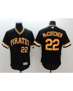 Pirates #22 Andrew McCutchen Black Flexbase Authentic Collection Cooperstown Stitched MLB Jersey