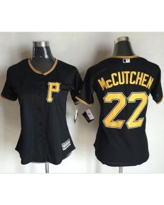 Pirates #22 Andrew McCutchen Black Women's Alternate Stitched MLB Jersey