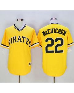 Pirates #22 Andrew McCutchen Gold New Cool Base Stitched MLB Jersey