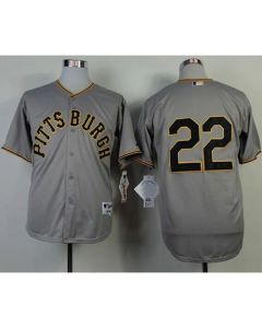 Pirates #22 Andrew McCutchen Grey 1953 Turn Back The Clock Stitched MLB Jersey