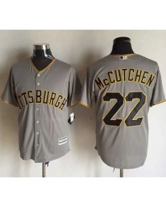Pirates #22 Andrew McCutchen Grey New Cool Base Stitched MLB Jersey