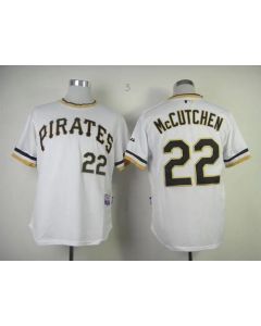 Pirates #22 Andrew McCutchen White Alternate 2 Cool Base Stitched MLB Jersey