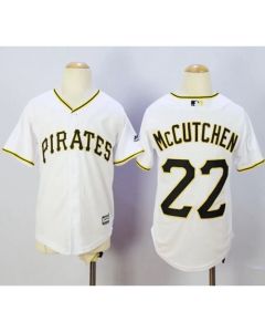 Pirates #22 Andrew McCutchen White Cool Base Stitched Youth MLB Jersey