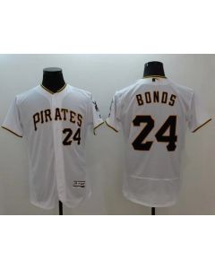 Pirates #24 Barry Bonds White Flexbase Authentic Collection Stitched MLB Jersey