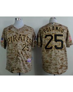 Pirates #25 Gregory Polanco Camo Alternate Cool Base Stitched MLB Jersey