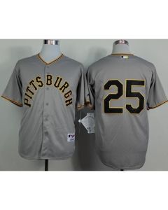Pirates #25 Gregory Polanco Grey 1953 Turn Back The Clock Stitched MLB Jersey