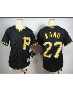 Pirates #27 Jung-ho Kang Black Cool Base Stitched Youth MLB Jersey