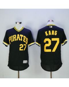 Pirates #27 Jung-ho Kang Black Flexbase Authentic Collection Cooperstown Stitched MLB Jersey