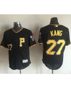 Pirates #27 Jung-ho Kang Black Flexbase Authentic Collection Stitched MLB Jersey