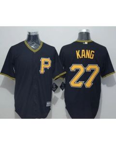 Pirates #27 Jung-ho Kang Black New Cool Base Stitched MLB Jersey