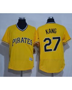 Pirates #27 Jung-ho Kang Gold Flexbase Authentic Collection Cooperstown Stitched MLB Jersey