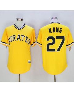Pirates #27 Jung-ho Kang Gold New Cool Base Stitched MLB Jersey