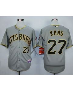 Pirates #27 Jung-ho Kang Grey Cool Base Stitched MLB Jersey