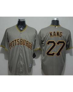 Pirates #27 Jung-ho Kang Grey New Cool Base Stitched MLB Jersey