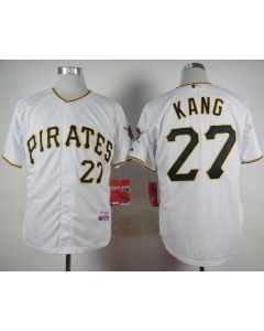 Pirates #27 Jung-ho Kang White Cool Base Stitched MLB Jersey
