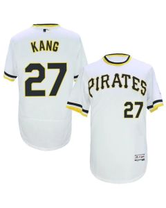 Pirates #27 Jung-ho Kang White Flexbase Authentic Collection Cooperstown Stitched MLB Jersey