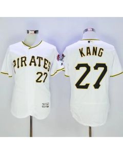 Pirates #27 Jung-ho Kang White Flexbase Authentic Collection Stitched MLB Jersey