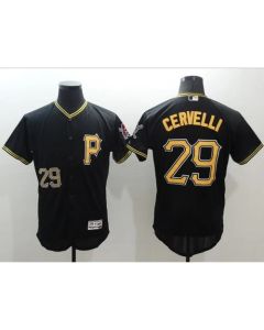 Pirates #29 Francisco Cervelli Black Flexbase Authentic Collection Stitched MLB Jersey