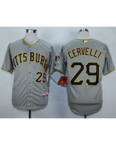 Pirates #29 Francisco Cervelli Grey Cool Base Stitched MLB Jersey