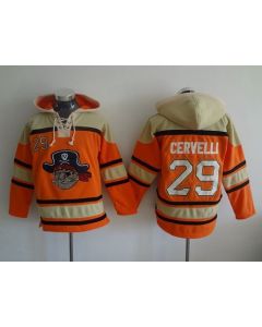 Pirates #29 Francisco Cervelli Orange Sawyer Hooded Sweatshirt MLB Hoodie